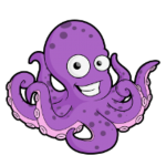 Vector fun octopus